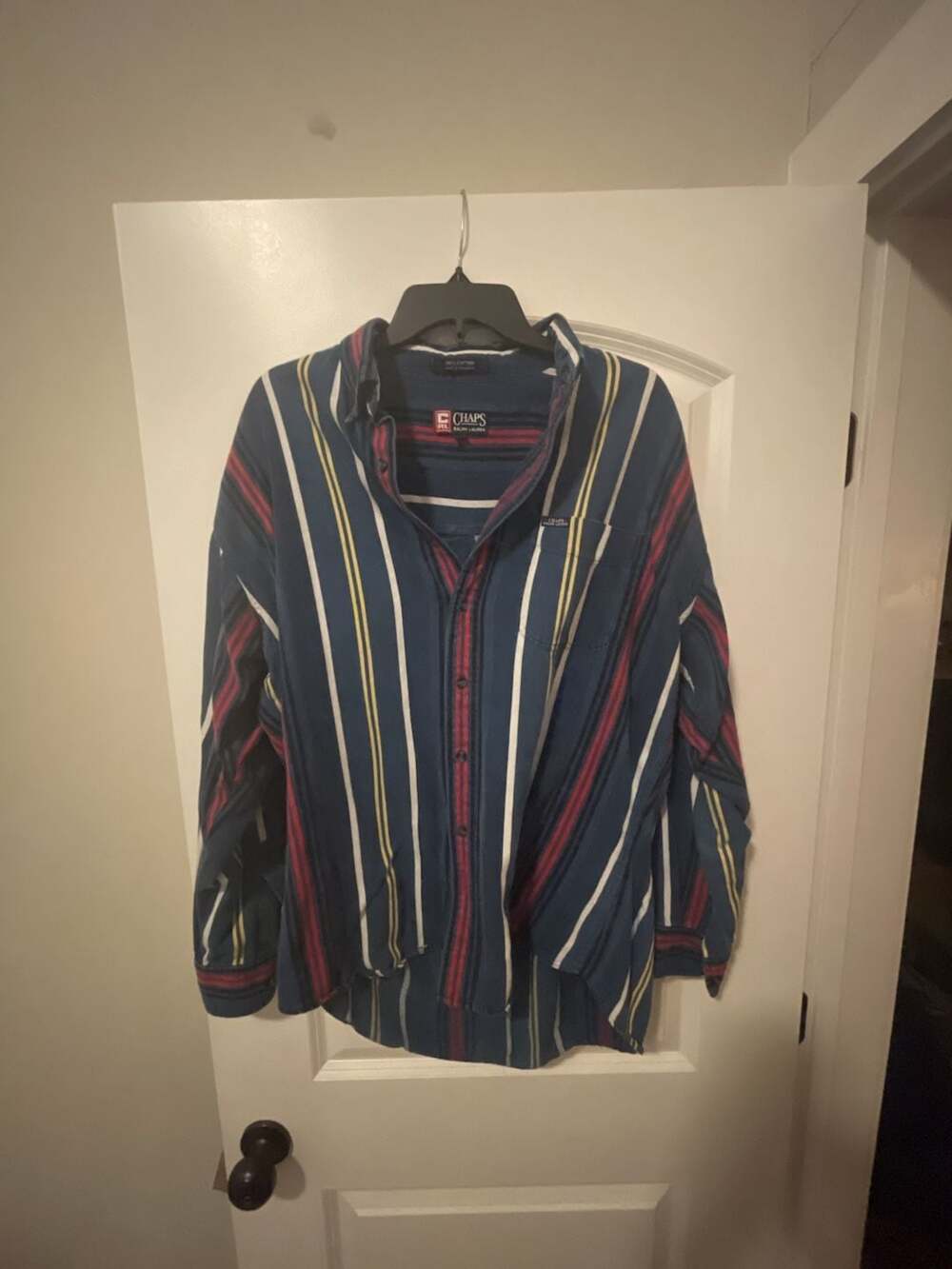 Chaps Ralph Lauren Vintage Striped Long Sleeve Button-Down Shirt